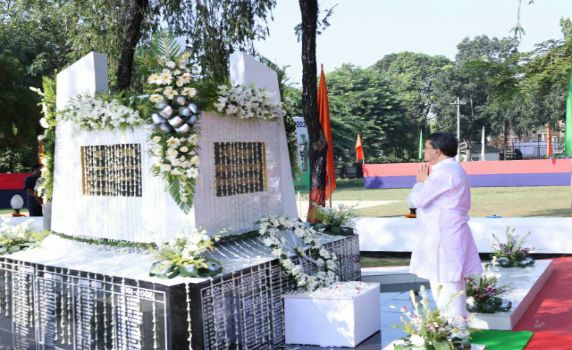 Tripura CM Dr Manik Saha Joins Police Commemoration Day in Agartala.